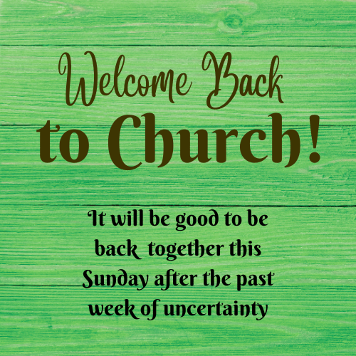 Welcome back to Providence Church Powdersville